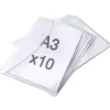 Kuvertmapp ECO 100% Recycled med Knapp Transp A3+