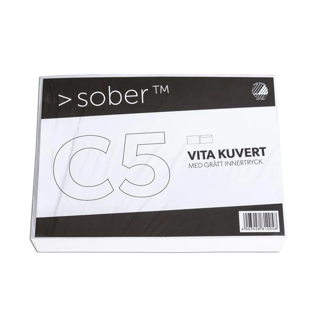 Kuvert Sober C5 FH Vit 80g