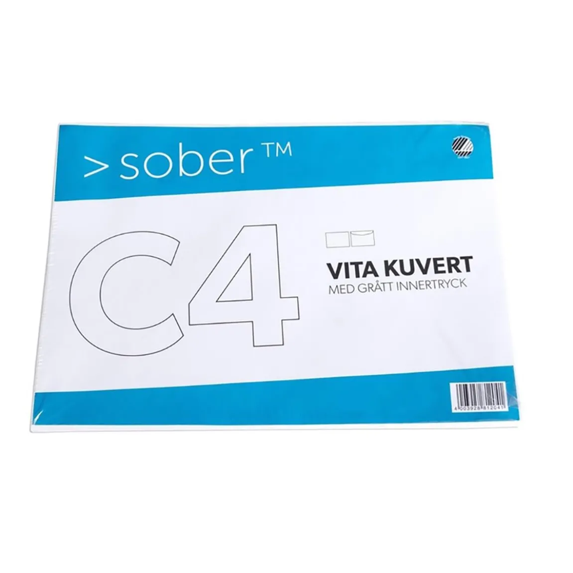 Kuvert Sober C4 Remsa Vit 100g