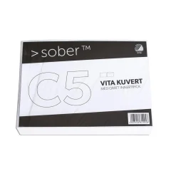Kuvert Sober C5 Remsa Vit 90g