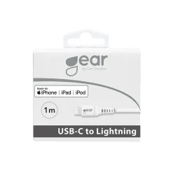 Laddkabel Gear USB-C till Lightning MFI C94 Vit 1m