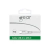 Laddkabel Gear USB-C till USB-C 2.0 Vit 1m