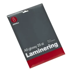 Lamineringsficka AllOffice 2x80mic Klar A5