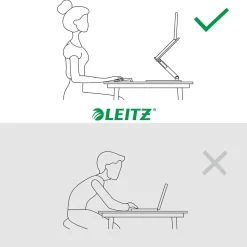 Laptopställ Leitz Ergo Justerbart Vit