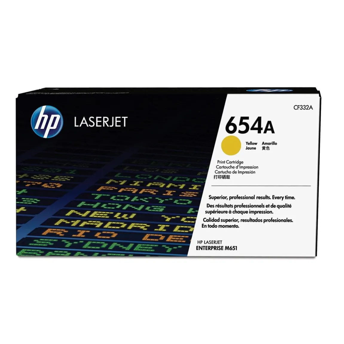 Lasertoner HP 654A CF332A Gul