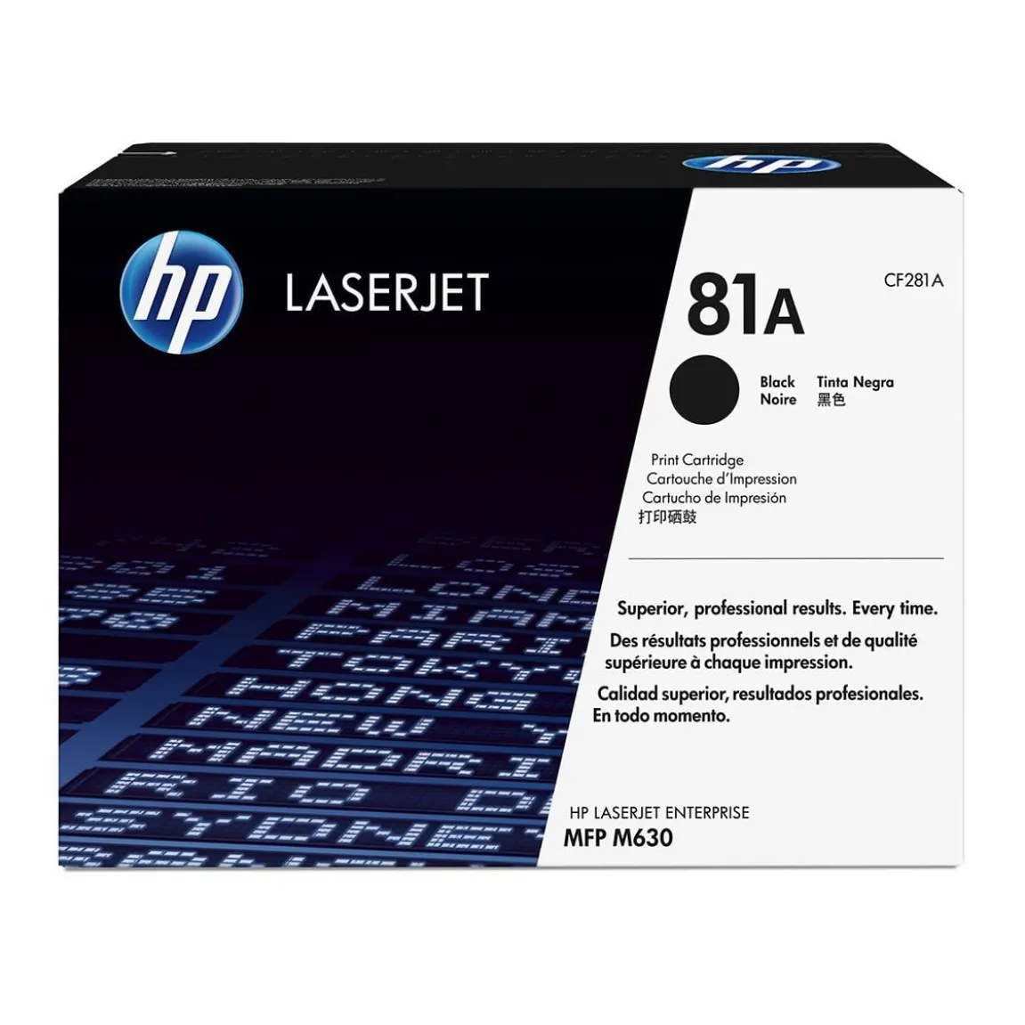 Lasertoner HP 81A 10500 Sidor CF281A Svart