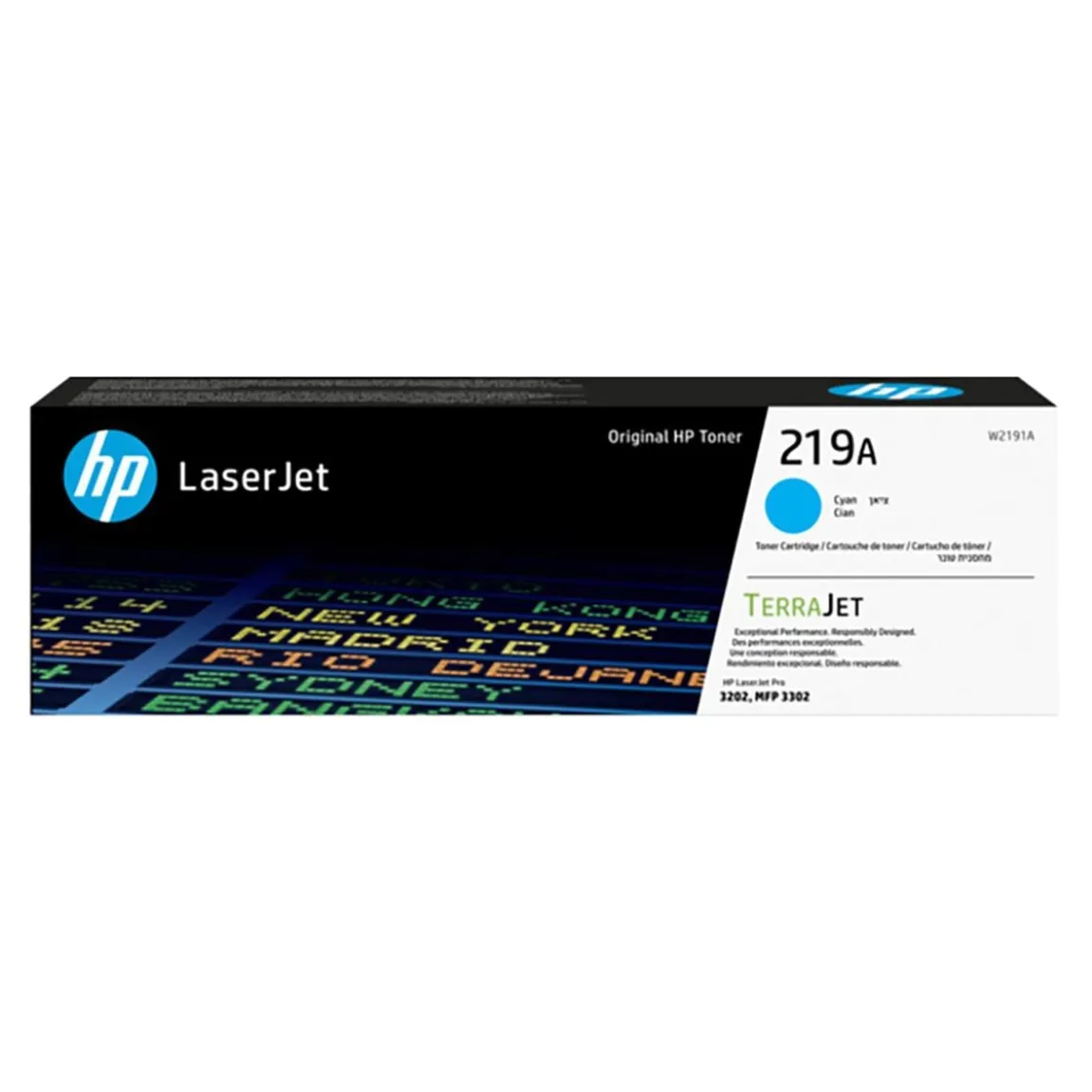 Lasertoner HP 219A 1200 sidor W2191A Cyan