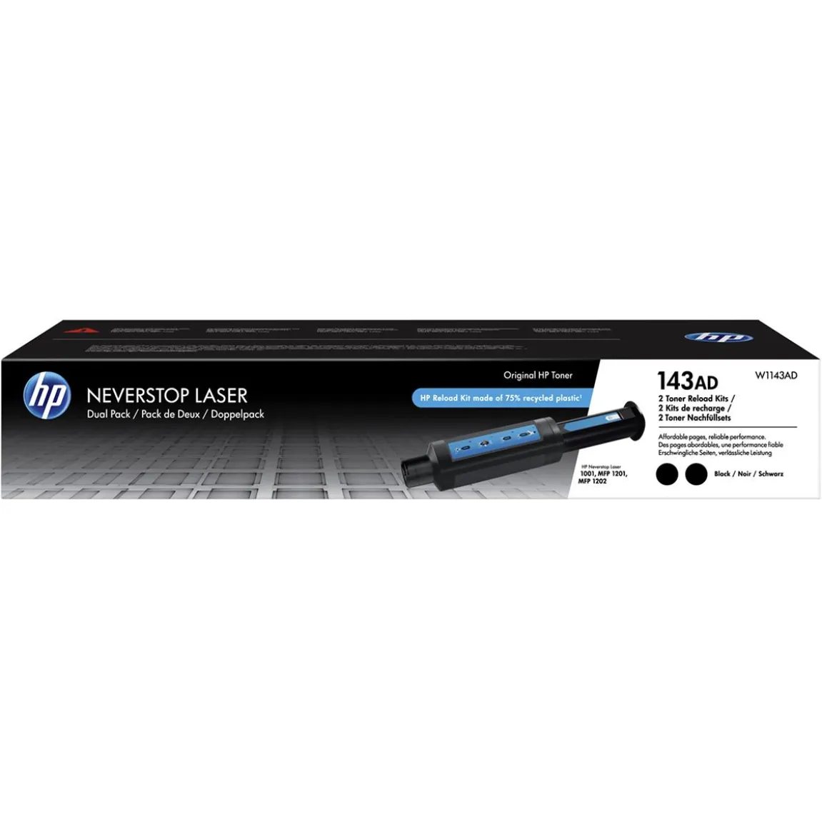 Lasertoner HP Neverstop 143AD 2500 Sidor Svart