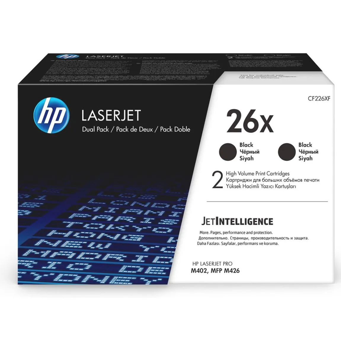 Lasertoner HP 26X CF226XD Svart