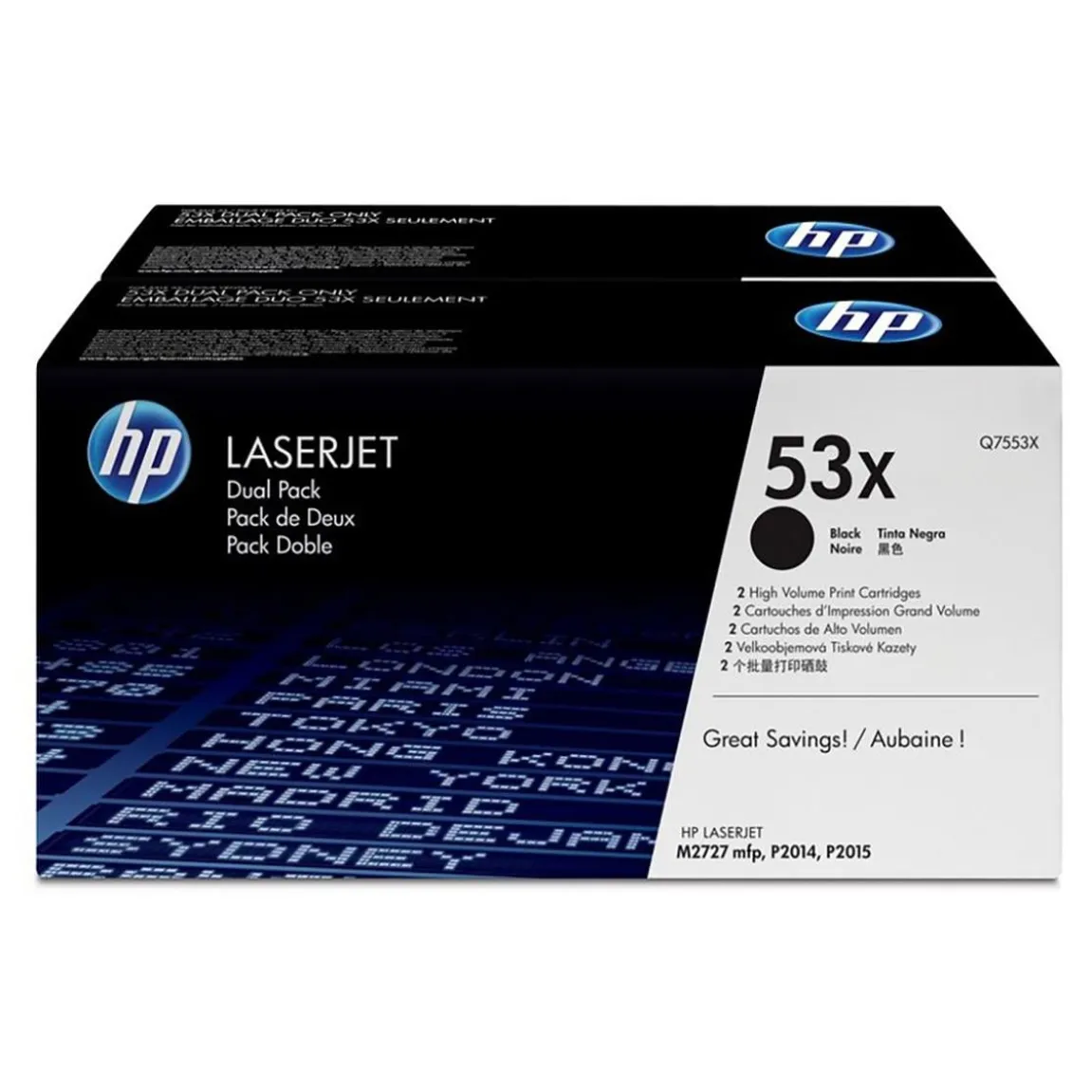Lasertoner HP 53XD 7000 Sidor Q7553XD Svart