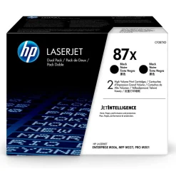 Lasertoner HP 87X Dualpack 2x18000 Sidor CF287XD Svart
