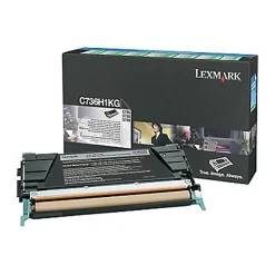 Lasertoner Lexmark 12000 Sidor C736H1KG Svart