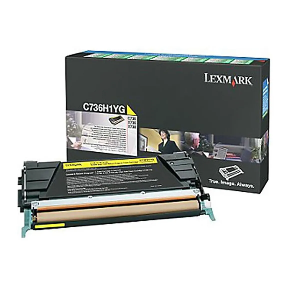 Lasertoner Lexmark 10000 Sidor C736H1YG Gul