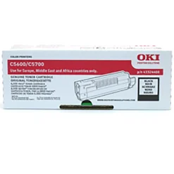 Lasertoner OKI 43324408 Svart