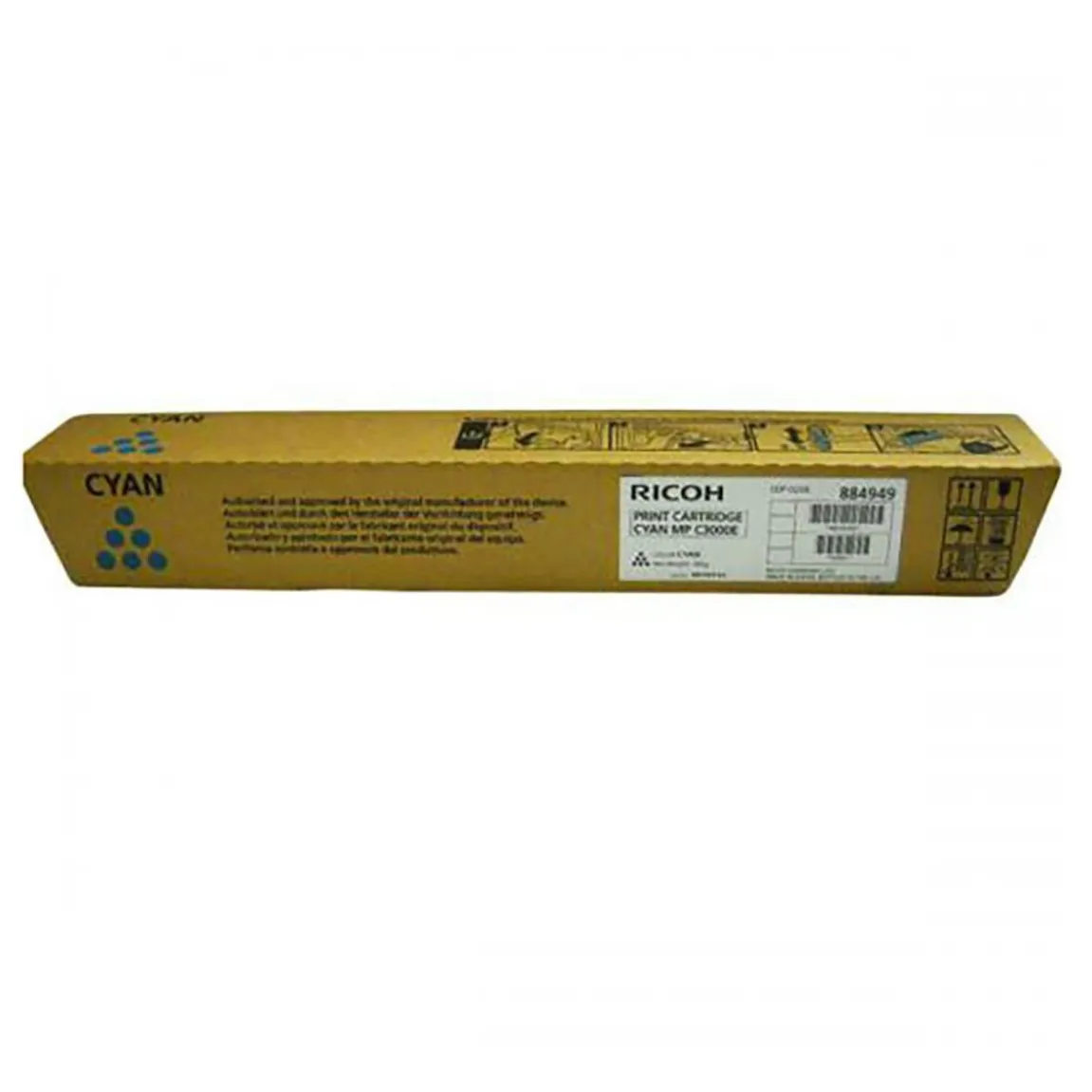 Lasertoner Ricoh 884949 Cyan