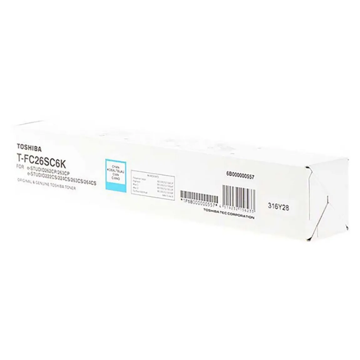 Lasertoner Toshiba T-FC26 6B000000354 Cyan