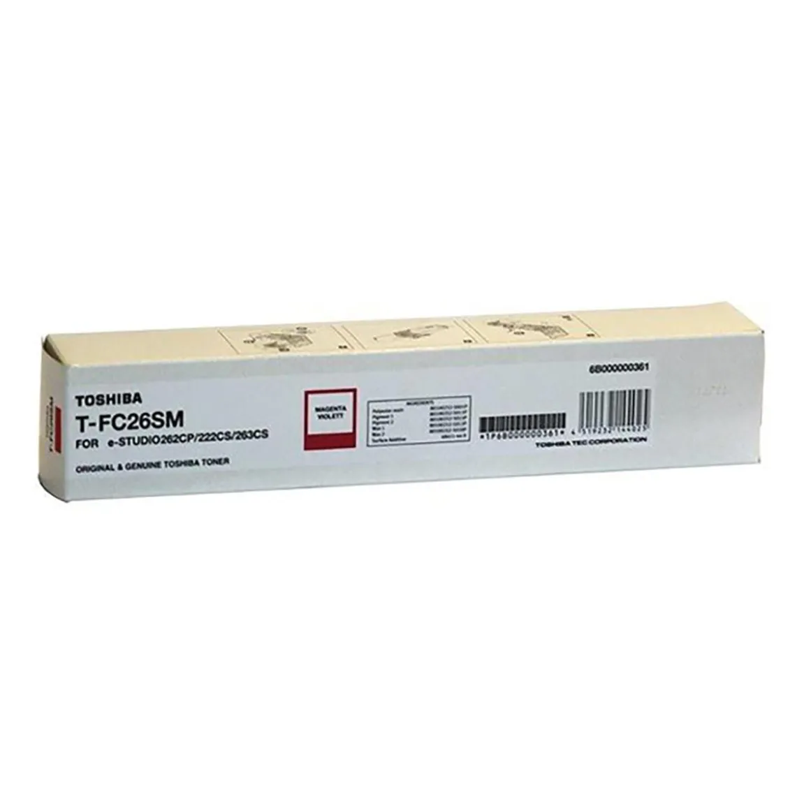 Lasertoner Toshiba T-FC26SM 6B000000361 Magenta