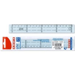 Linjal Arda Tvärgraderad 20 cm