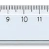 Linjal Glasklar Plast 20cm