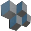 Ljudabsorbent Cubism Blå