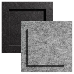 Ljudabsorbent Lanab Modern 2-Pack Svart