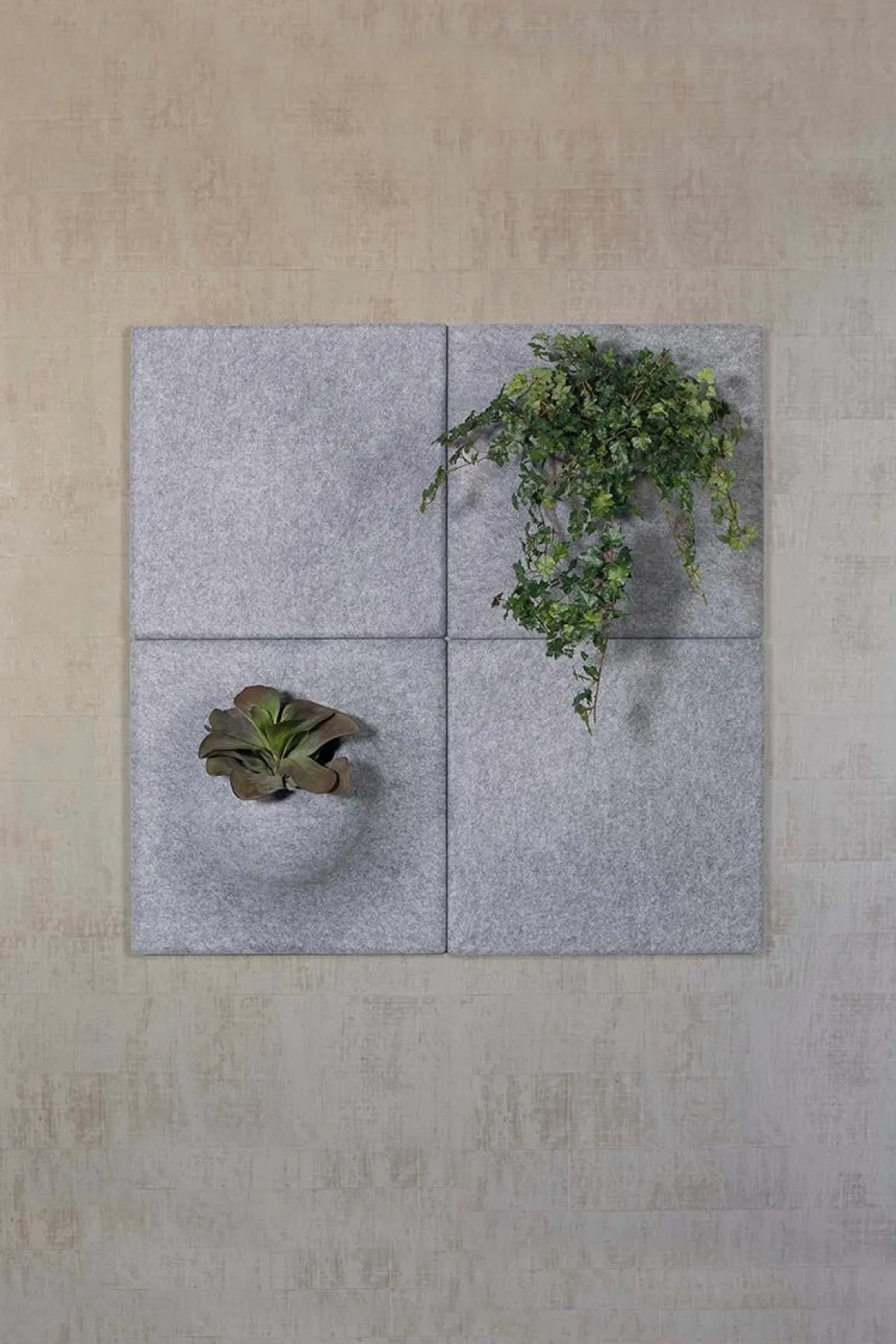 Ljudabsorbent Plain Panel Vägghängd Gravel