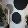 Ljudabsorbent Sound Off EcoSund Cirkel Vägg Rå vit Ø1400