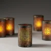 Ljushållare LED Duni Dara Metall 120x85mm