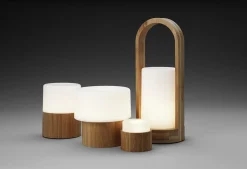 Ljushållare LED Duni Easy Bambu 240x100mm