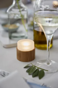 Ljushållare LED Duni Mini Lamp Bambu 33x57mm