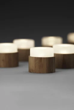 Ljushållare LED Duni Mini Lamp Bambu 33x57mm