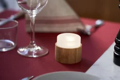 Ljushållare LED Duni Mini Lamp Bambu 33x57mm