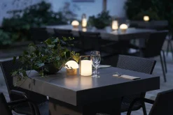 Ljushållare LED Duni Sibling Bambu 148x108mm