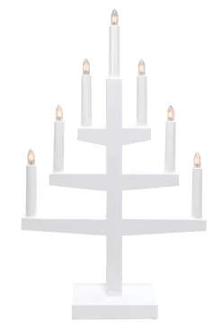 Ljusstake Star Trading Trapp Vit 33,5x53,5cm