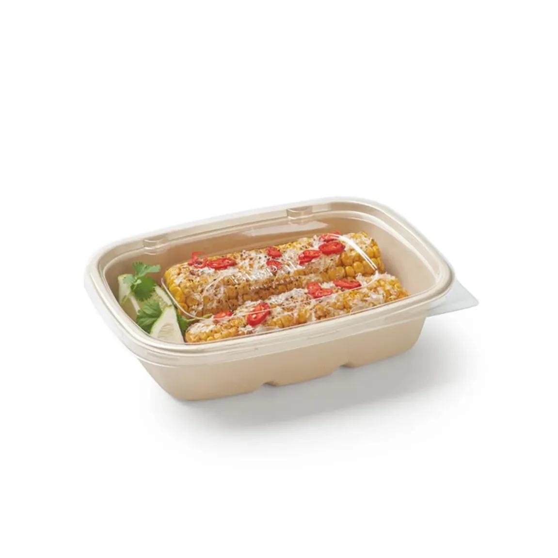 Lock Till Pappersform Duni Cube rPET Klar 900/1200ml