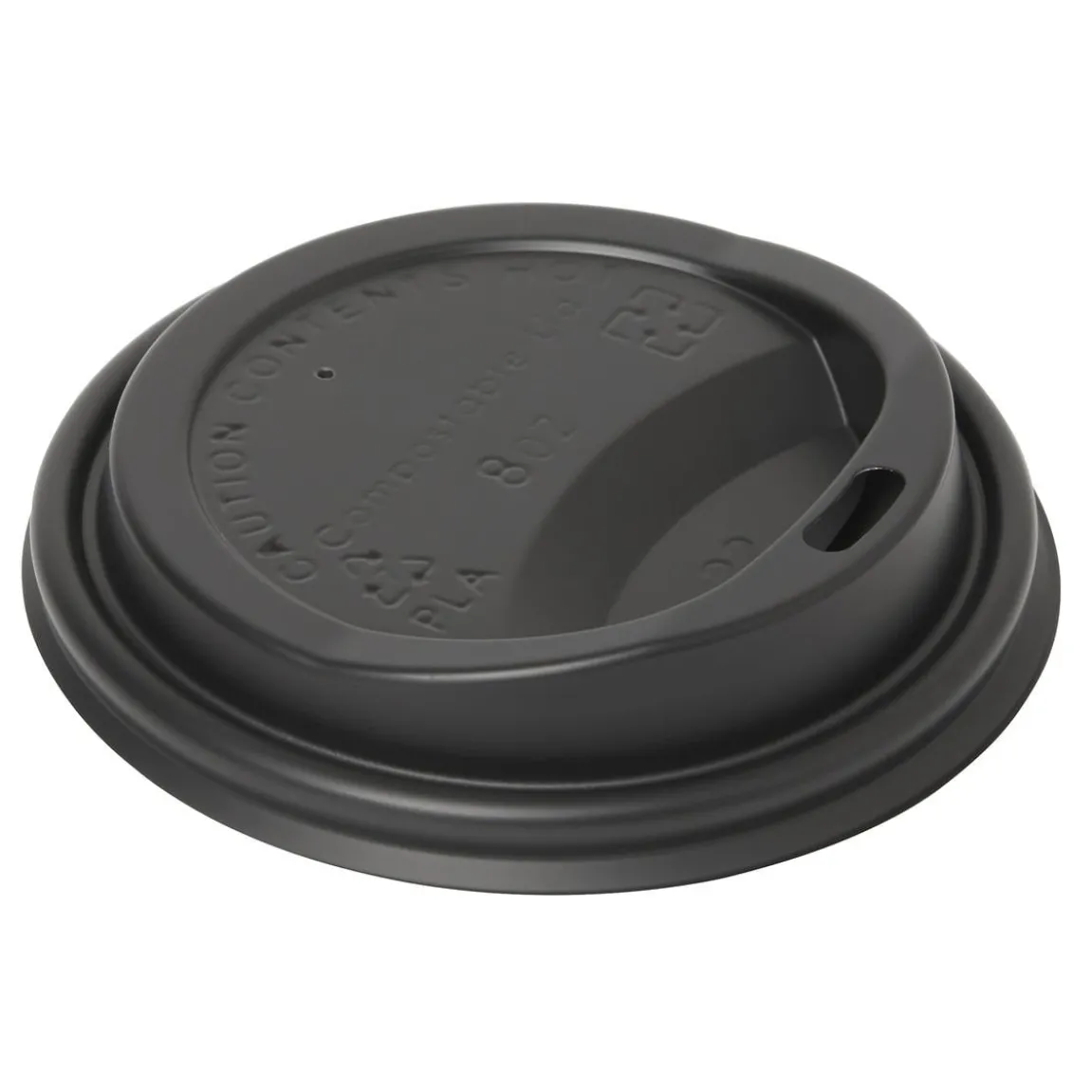 Lock Till Pappersmugg Duni CPLA Till 18/24cl Svart