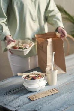 Lock Till Pappersmugg Duni rPET X-Hål Till 35/47/59cl Klar