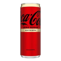 Läsk Coca-Cola Zero Koffeinfri Burk 33cl exkl pant