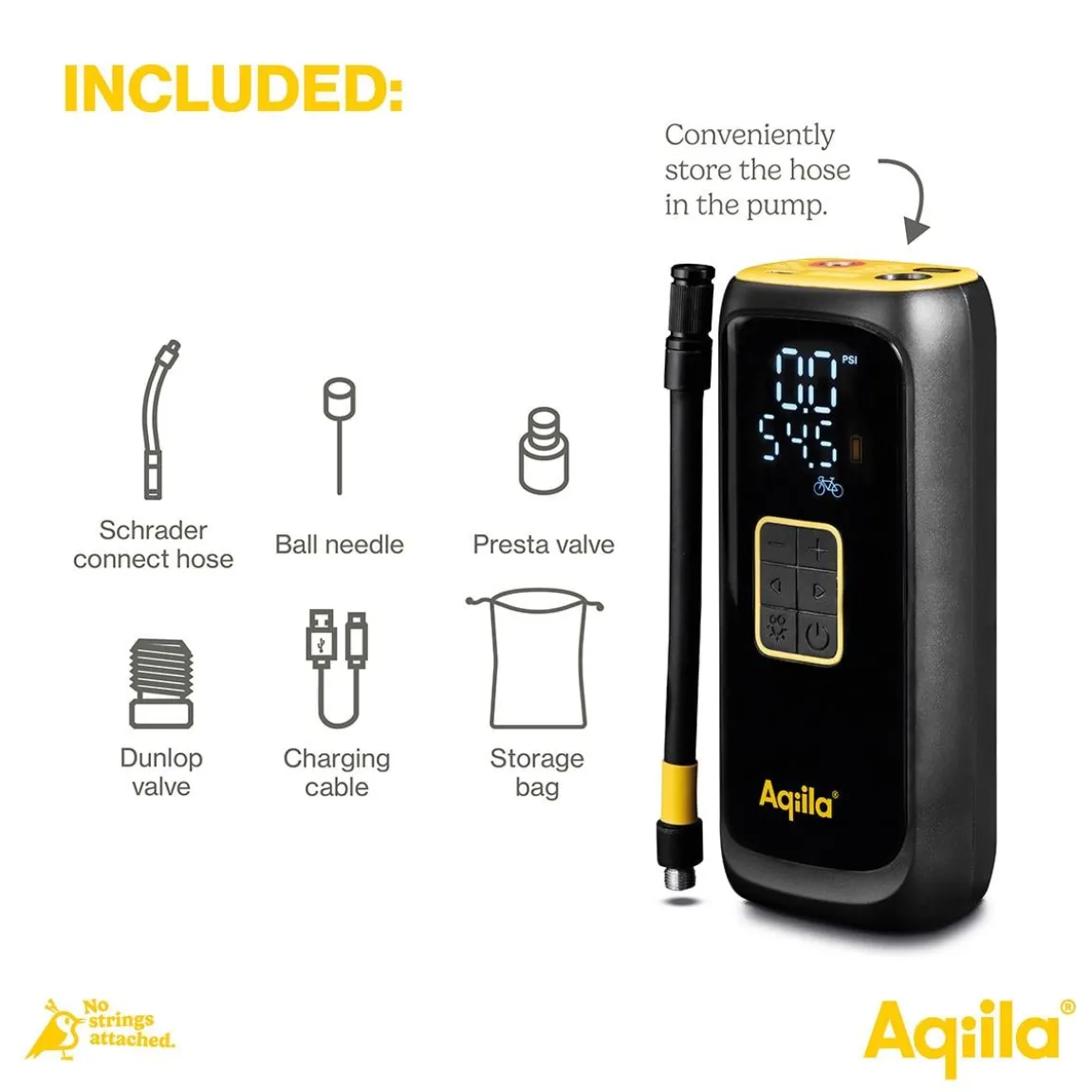 Luftpump Aqiila Airbird C4 Batteridriven
