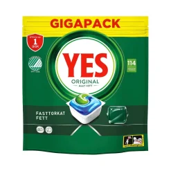 Maskindiskmedel YES Original Allt i Ett Tablett Svanen