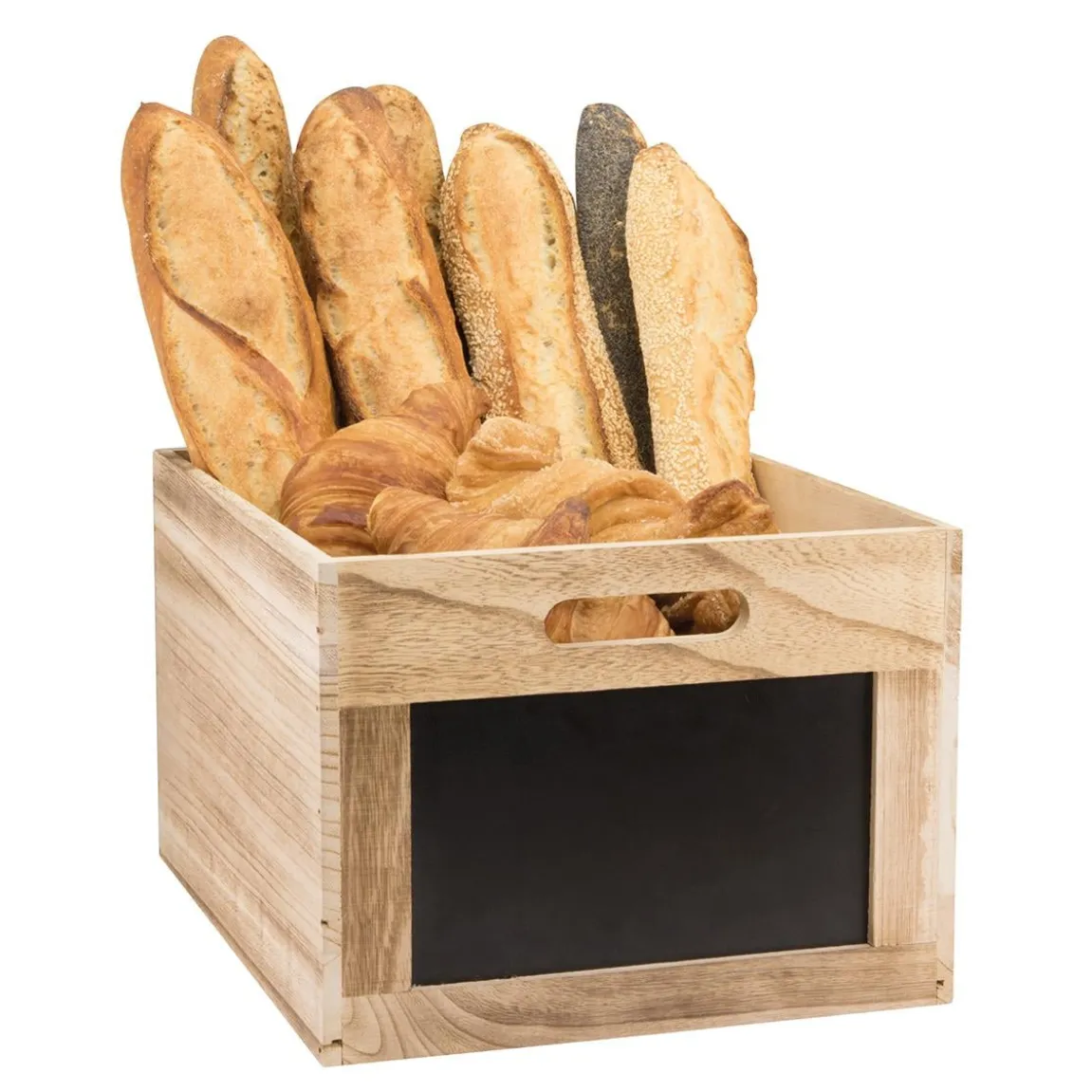 Menybox Securit Med Griffeltavla Brun 21x35x28,3cm