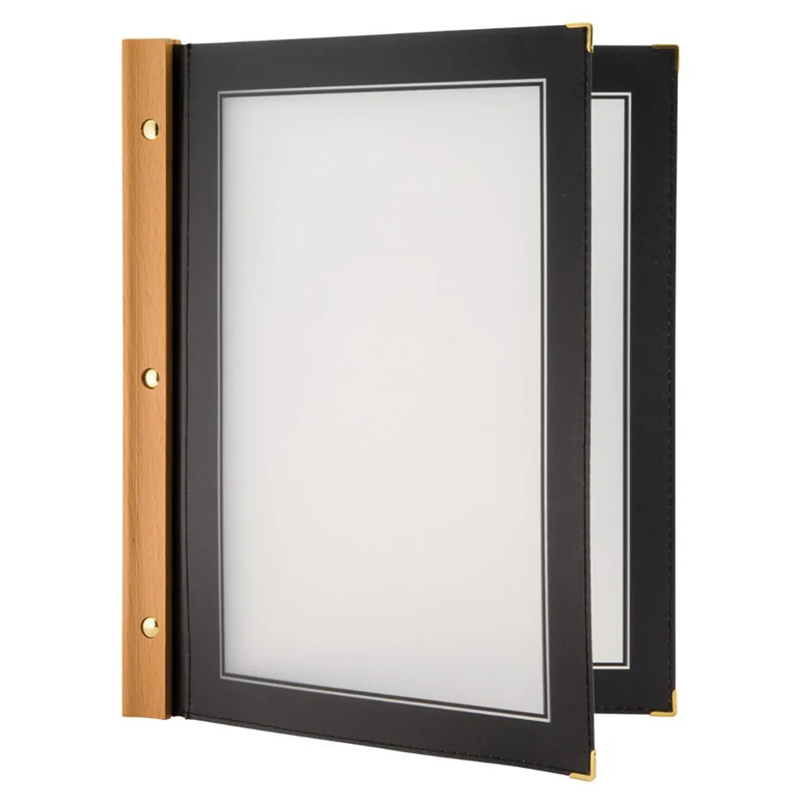 Menypärm Securit Wood Svart A4