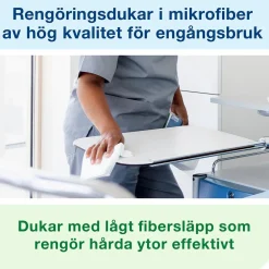 Mikrofiberduk Tork Engångs Vit 29,5x34cm