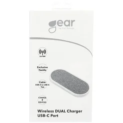 Mobilladdare Gear Trådlös Dubbel 2x10W