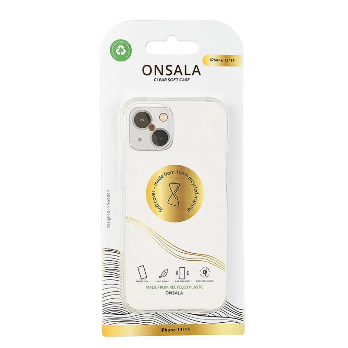 Mobilskal Onsala iPhone 13/14 TPU Transparent