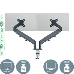 Monitorarm Leitz Ergo Dubbel