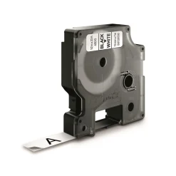 Märkband Dymo D1 12mm x 7m Svart/Vit Storpack