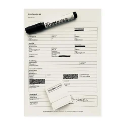 Märkpenna Artline EKSC Secure Marker Svart 4mm