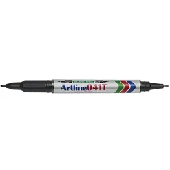 Märkpenna Artline 041T Twin Marker 2-Spetsar Svart 0,4/1mm
