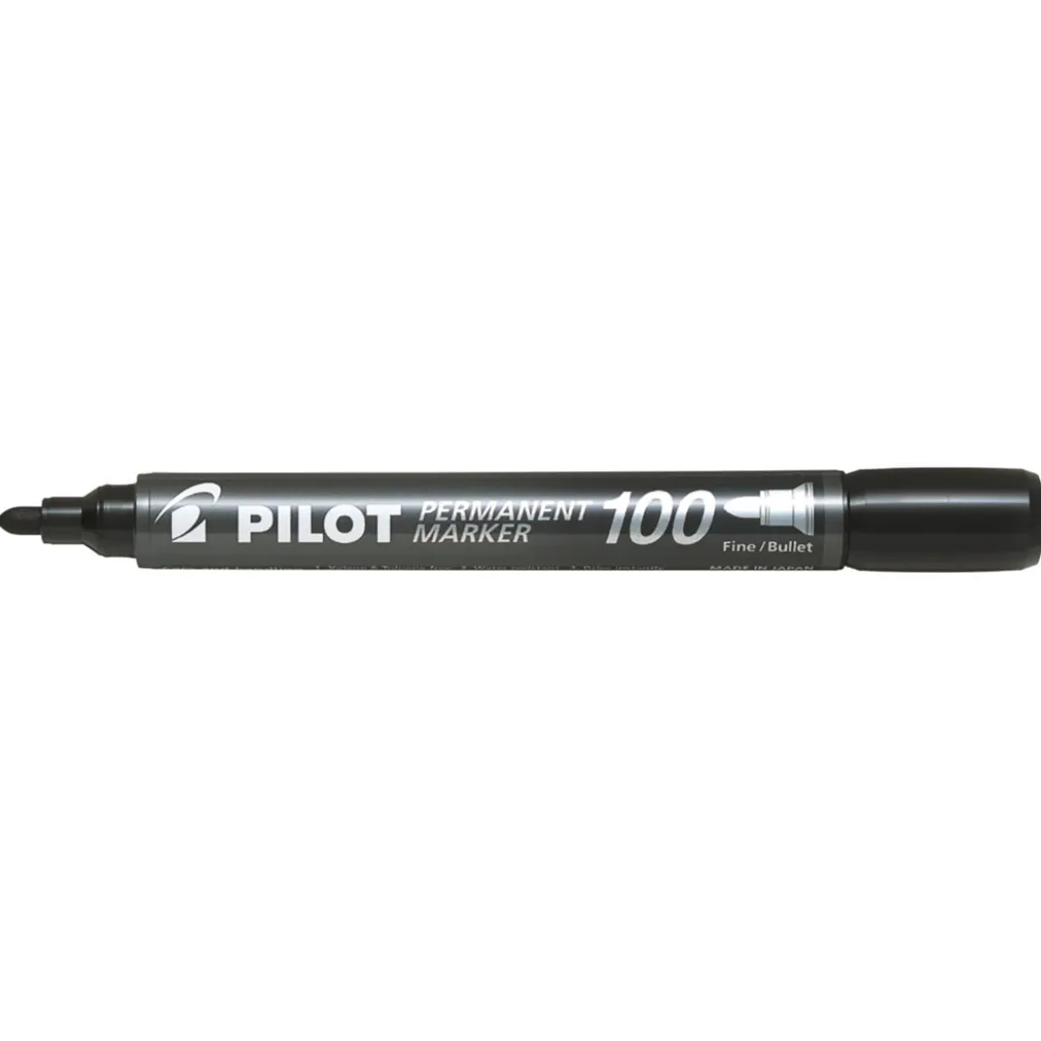 Märkpenna Pilot 100 Rund Permanent Svart 1-4mm